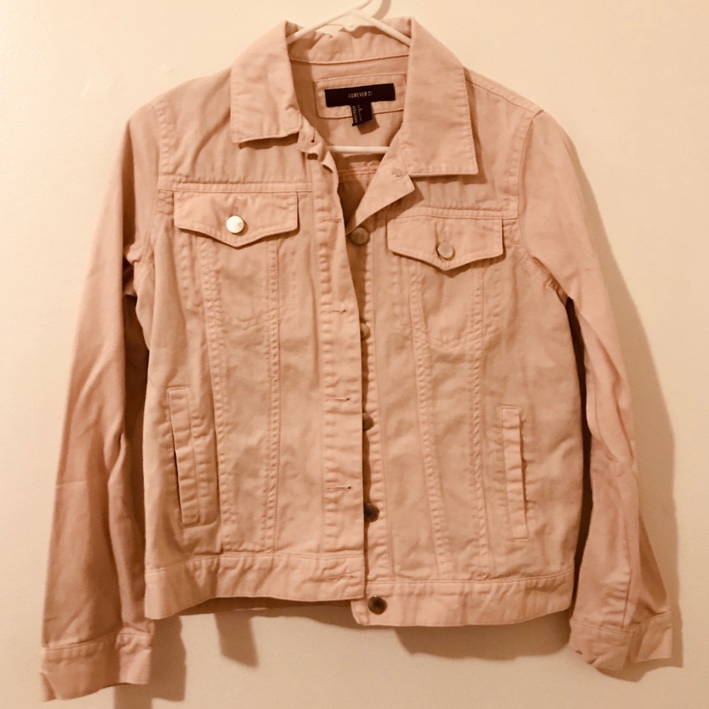 Light Pink Pastel Jean Jacket